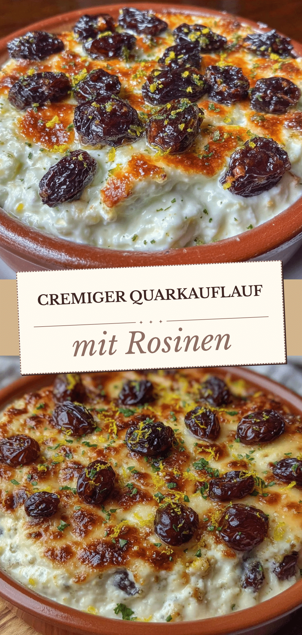 Cremiger Quarkauflauf mit Rosinen: 5 Schritte für Party-Glow 5 Cremiger Quarkauflauf mit Rosinen recipe