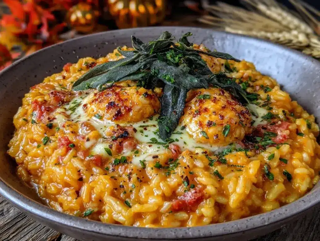 Cremiges Erntedankfest Kürbisrisotto - featured image