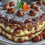 Erntedank Maronen Schokoladen Torte - featured image