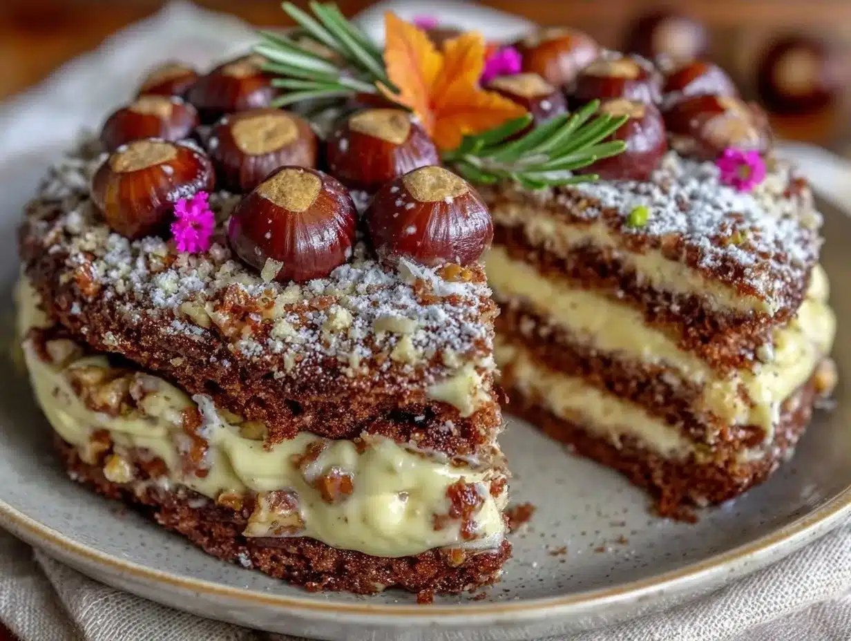 Erntedank Maronen Schokoladen Torte: 7 Schritte zur perfekten Festtags-Torte 4 Erntedank Maronen Schokoladen Torte preparation steps