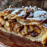 Erntedankfest Apfel-Walnuss Strudel mit Rosinen - featured image
