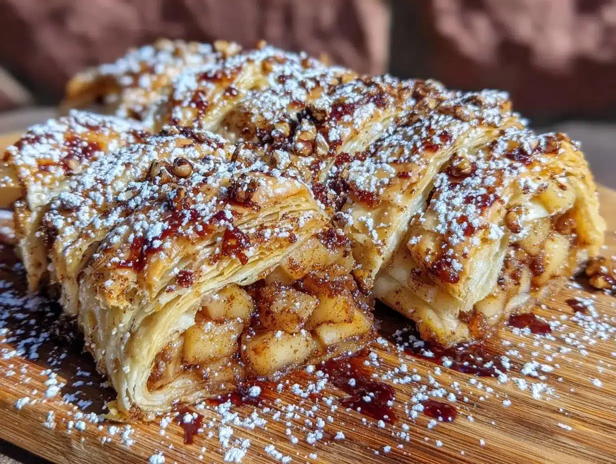 Erntedankfest Apfel-Walnuss Strudel mit Rosinen: 5-Step Perfectes Festgericht 4 Erntedankfest Apfel-Walnuss Strudel mit Rosinen preparation steps
