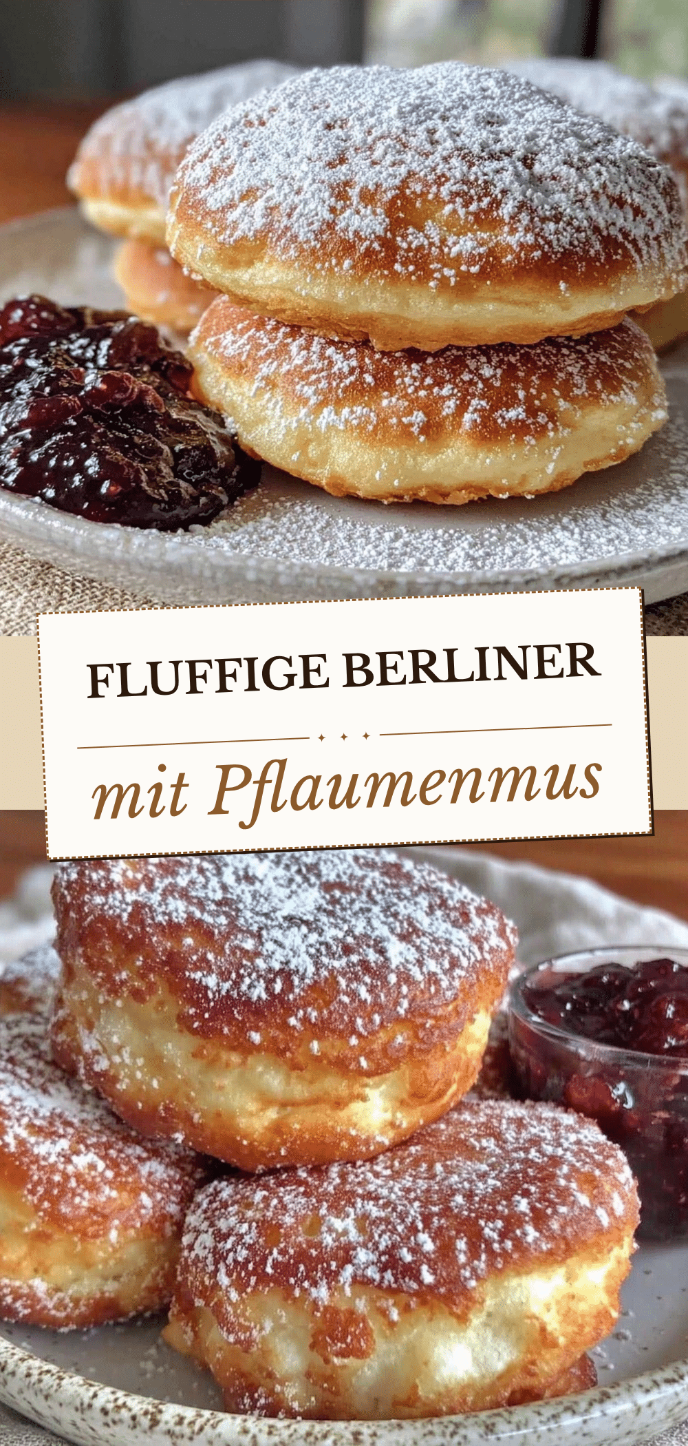 Fluffige Berliner Pfannkuchen mit Pflaumenmus: Der perfekte Genuss 5 fluffige Berliner Pfannkuchen recipe