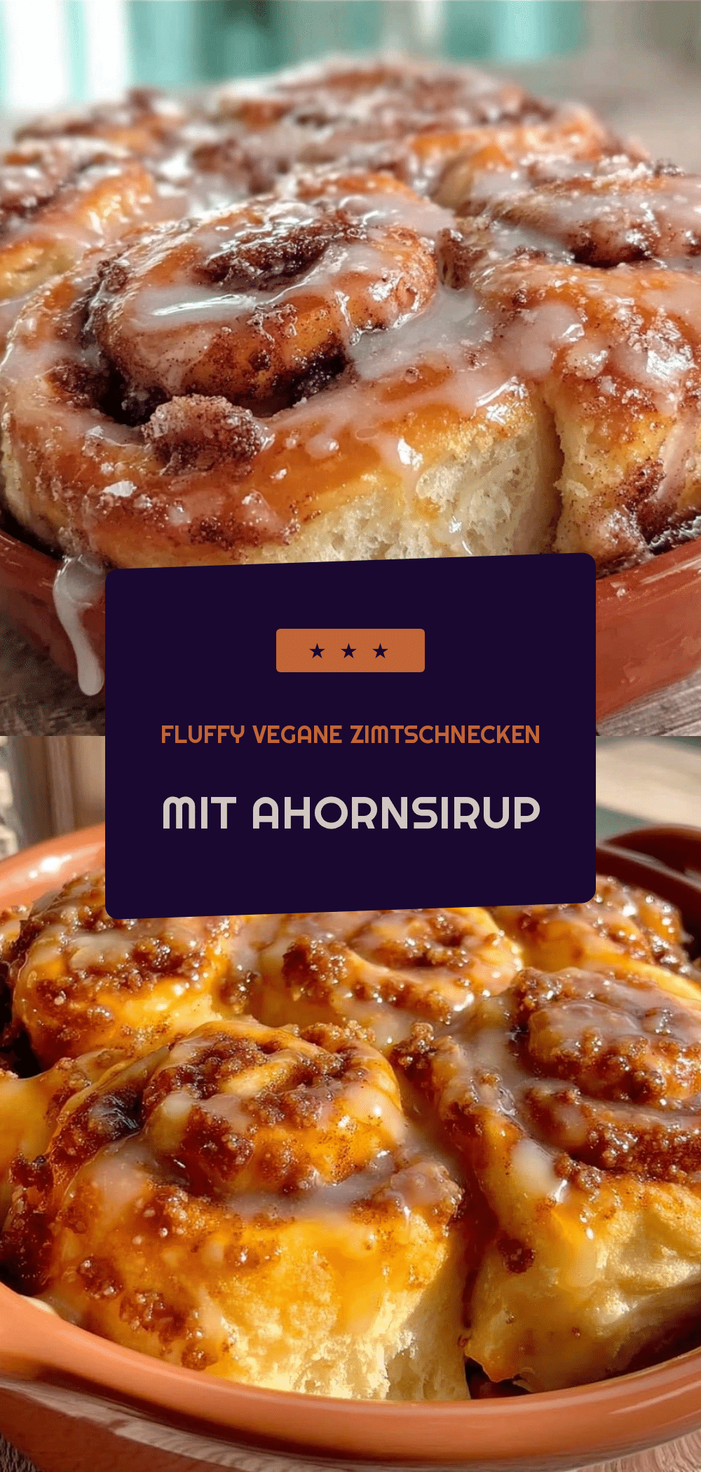 Fluffy Vegane Zimtschnecken: 5 Minuten Easy Glaze 5 Fluffy Vegane Zimtschnecken recipe