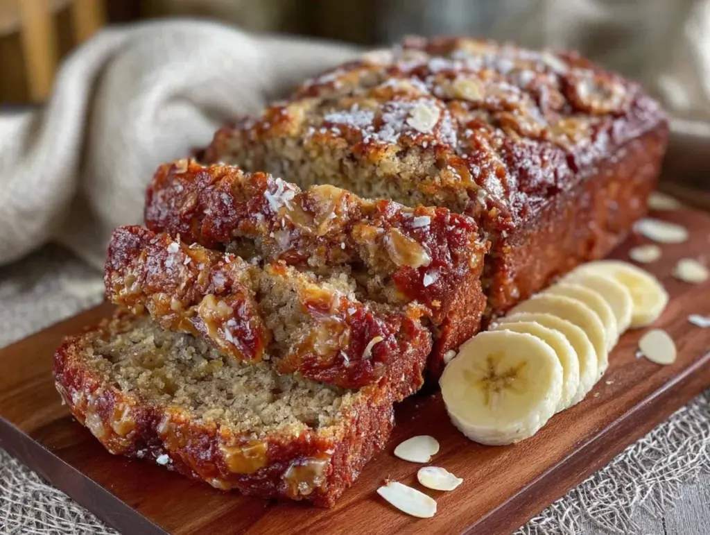 glutenfreies Bananenbrot mit Mandelmehl - featured image