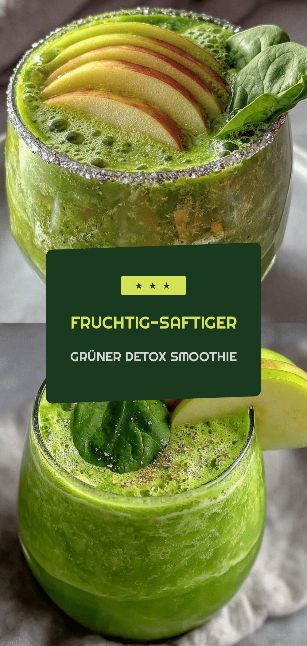 Grüner Smoothie: 5 Min. Fruchtig & Saftig 5 grüner Smoothie recipe