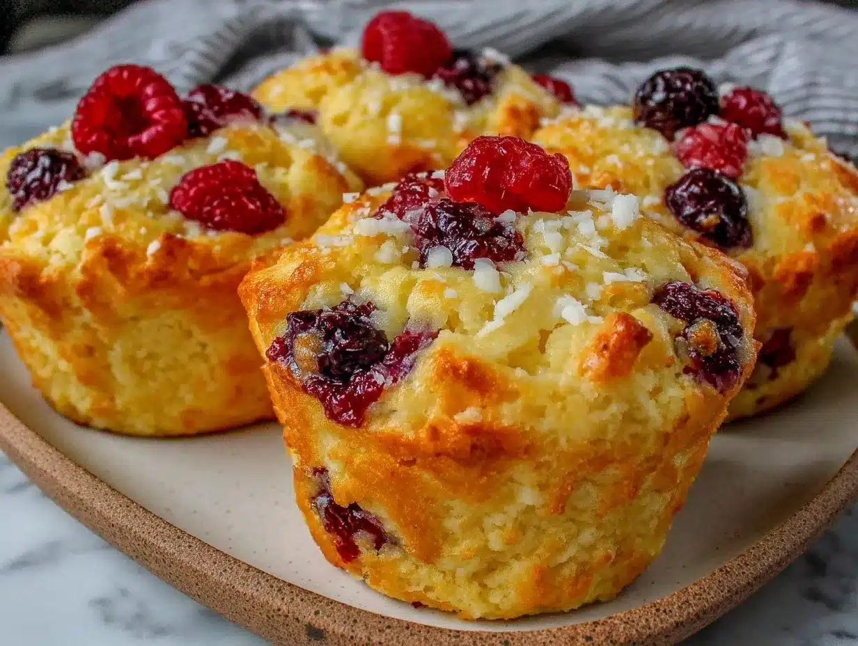 Hochproteine Quark-Beeren Muffins: 12 Saftige Perfekte für Gäste 4 hochproteine Quark-Beeren-Muffins preparation steps