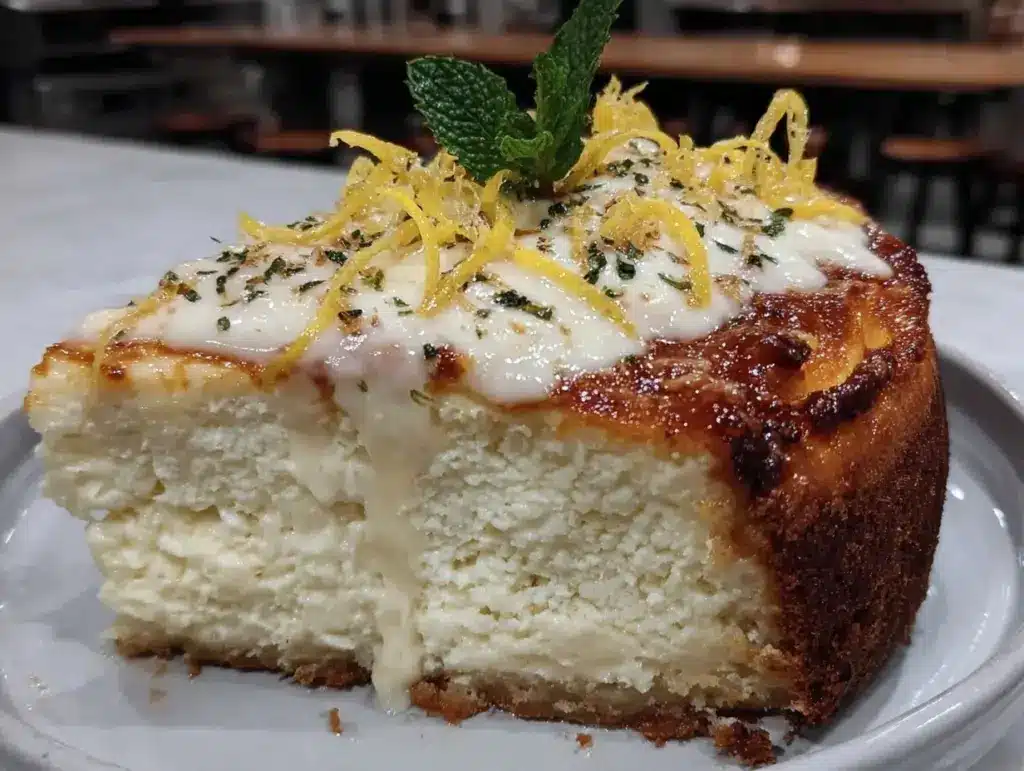 Keto Käsekuchen ohne Boden - featured image