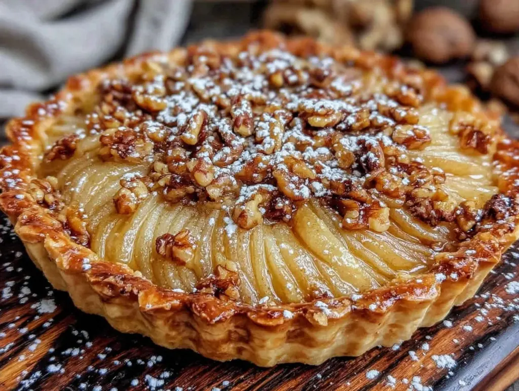 Knusprige Birnen-Walnuss Tarte - featured image