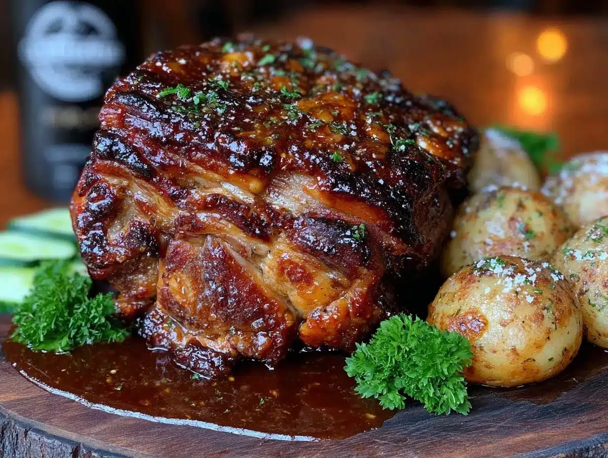 Knusprige Schweinshaxe mit Knödeln: Der perfekte Oktoberfest Braten 4 Knusprige Schweinshaxe mit Knödeln preparation steps