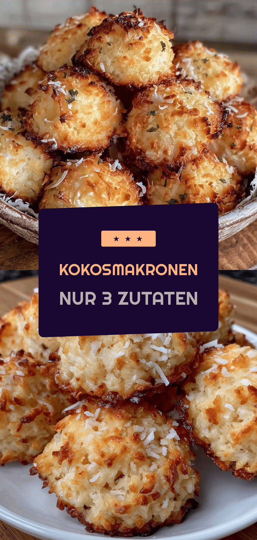 Kokosmakronen: Nur 3 Zutaten für den perfekten Genuss 5 Kokosmakronen recipe