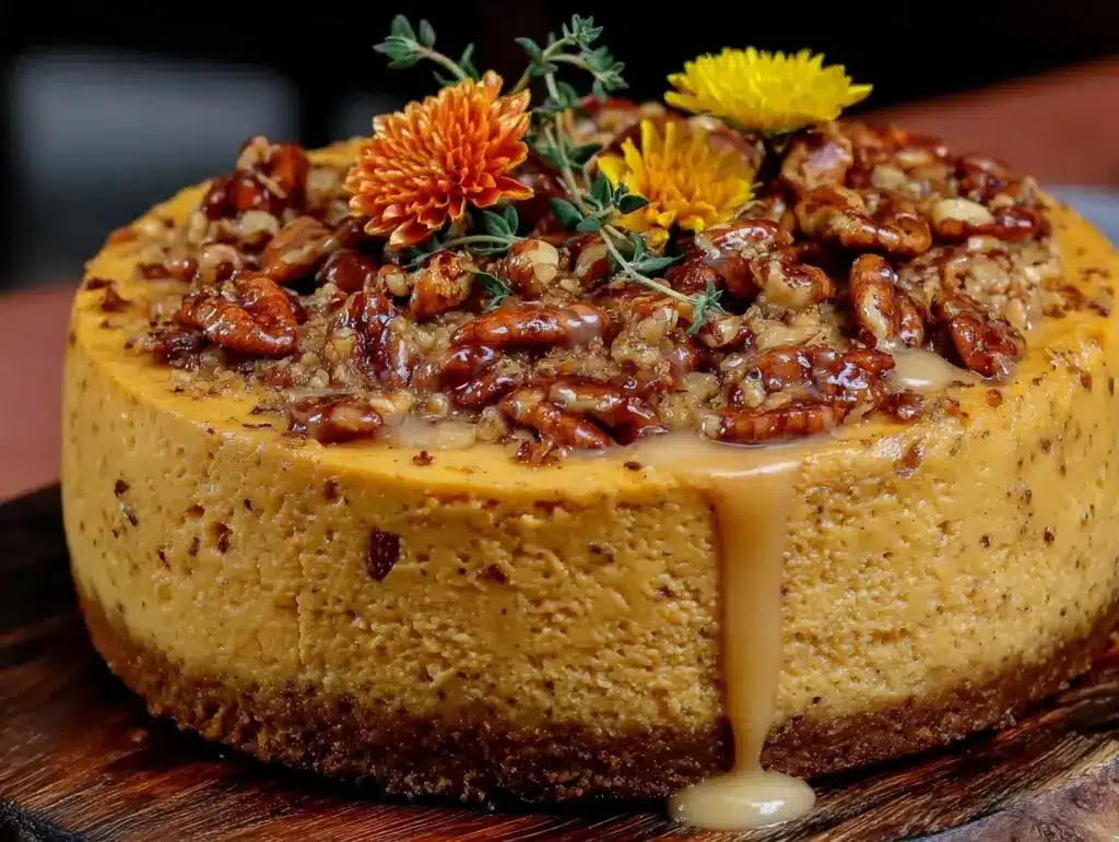 Kürbis-Cheesecake ohne Boden - featured image