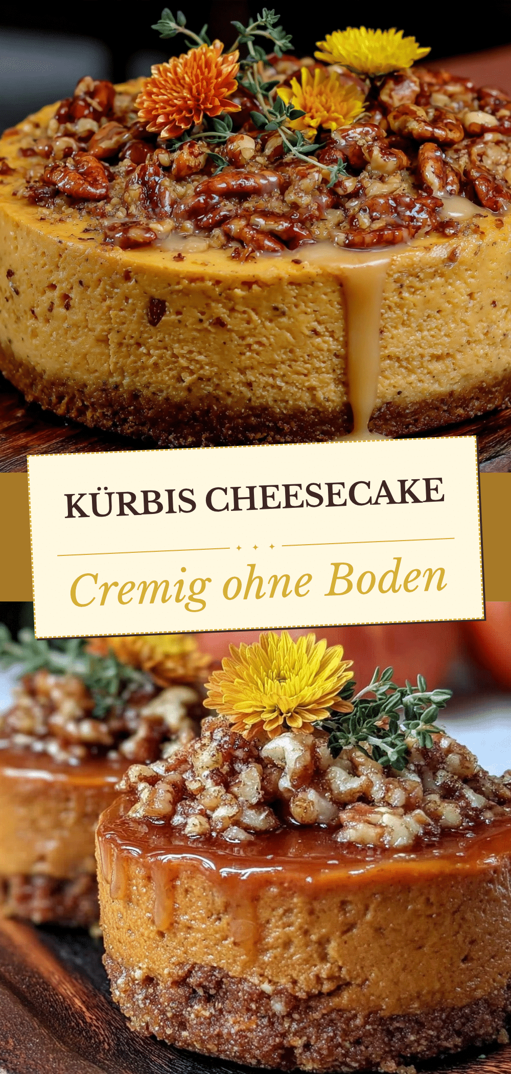 Cremiger Erntedankfest Kürbis-Cheesecake ohne Boden: Der perfekte Festtagsschlus 5 Kürbis-Cheesecake ohne Boden recipe