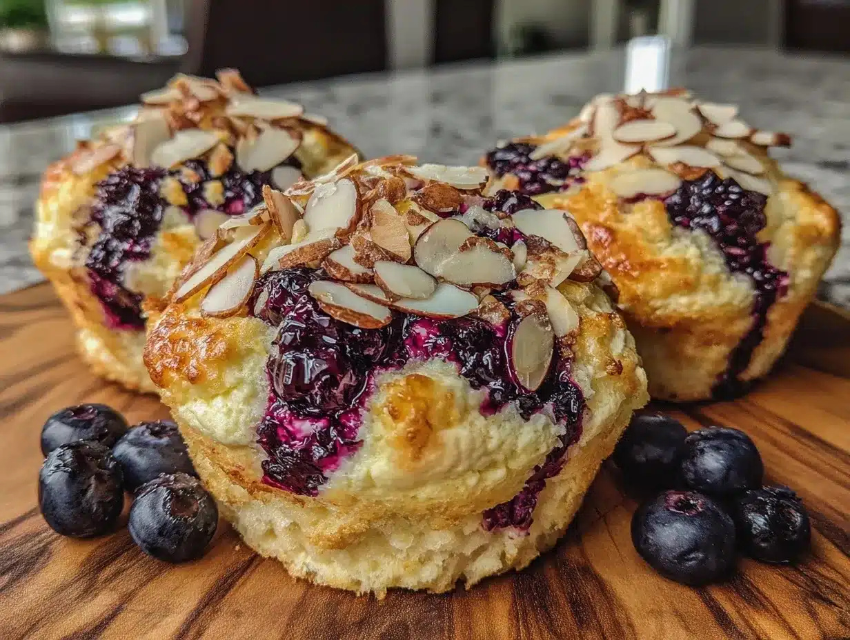 Low-Carb Blaubeer-Mandel Muffins: 5 Saftige & Knusprige 4 Low-Carb Blaubeer-Mandel Muffins preparation steps