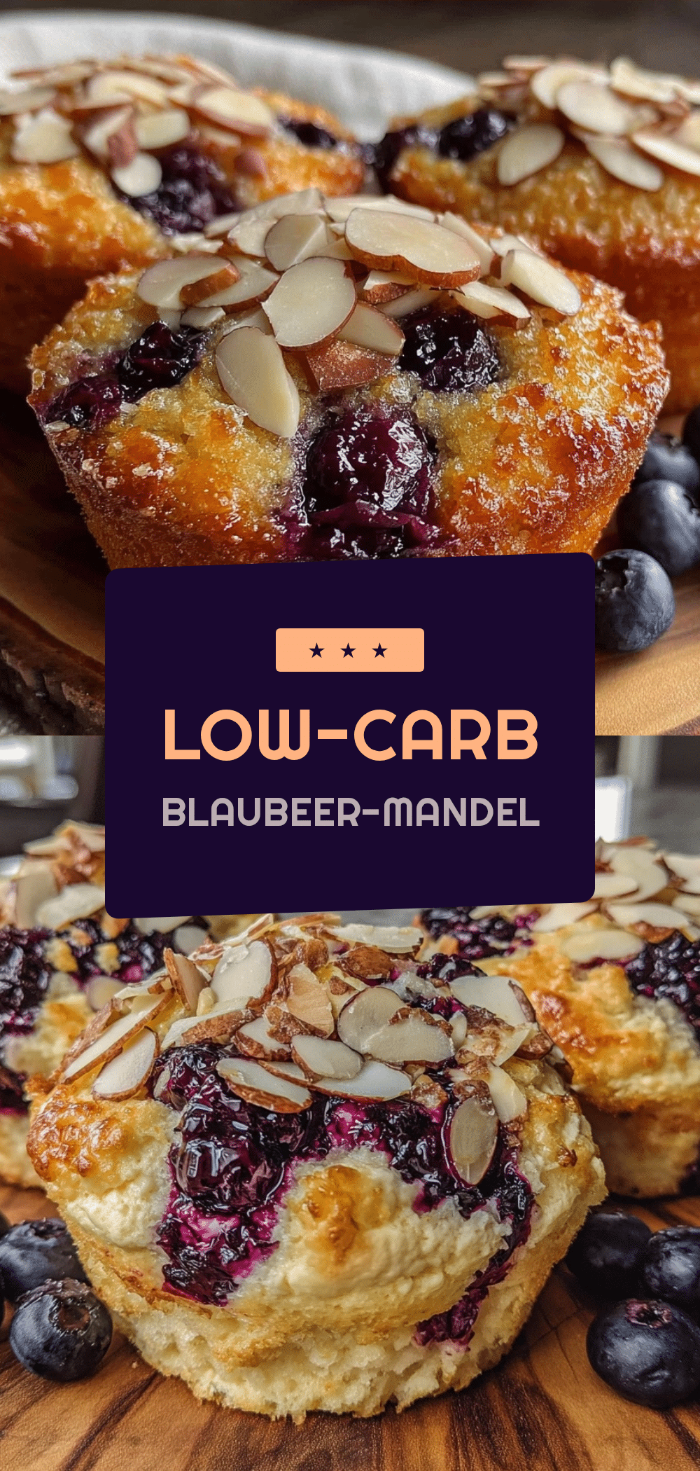 Low-Carb Blaubeer-Mandel Muffins: 5 Saftige & Knusprige 5 Low-Carb Blaubeer-Mandel Muffins recipe