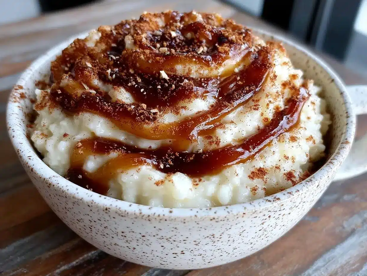 Milchreis mit Zimt & Apfelmus: 5 Schritte zum cremigen Dessert 4 Milchreis mit Zimt & Apfelmus preparation steps