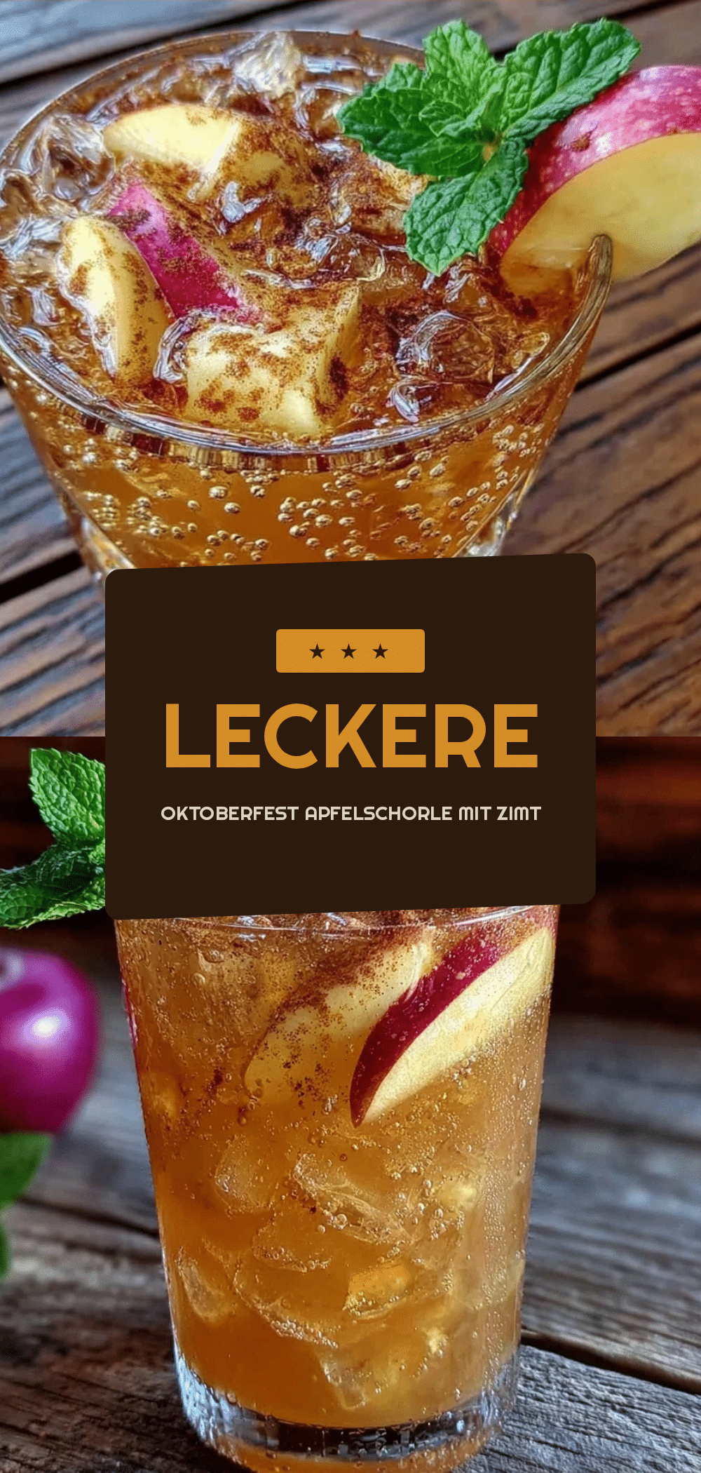 Oktoberfest Apfelschorle mit Zimt: Festliches Herbstgetränk 5 Oktoberfest Apfelschorle mit Zimt recipe