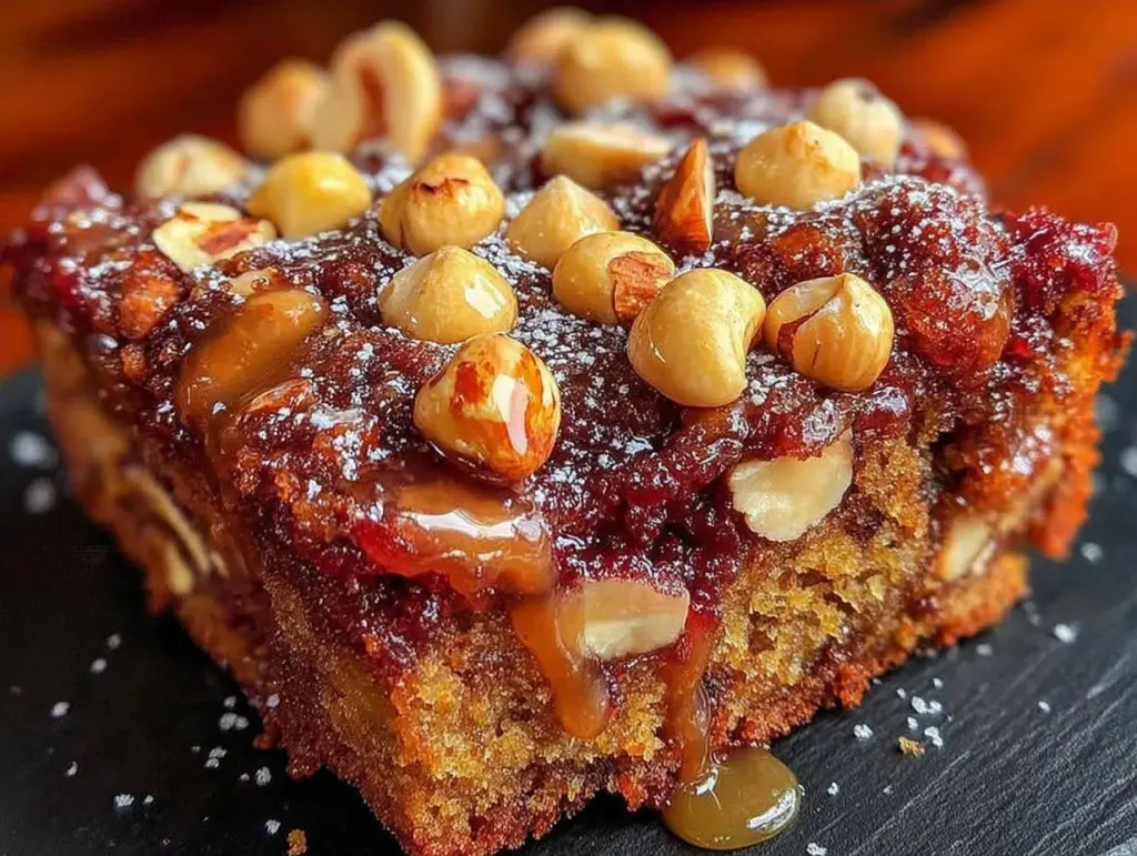 Oktoberfest Zimtsterne-Kuchen mit Nüssen - featured image