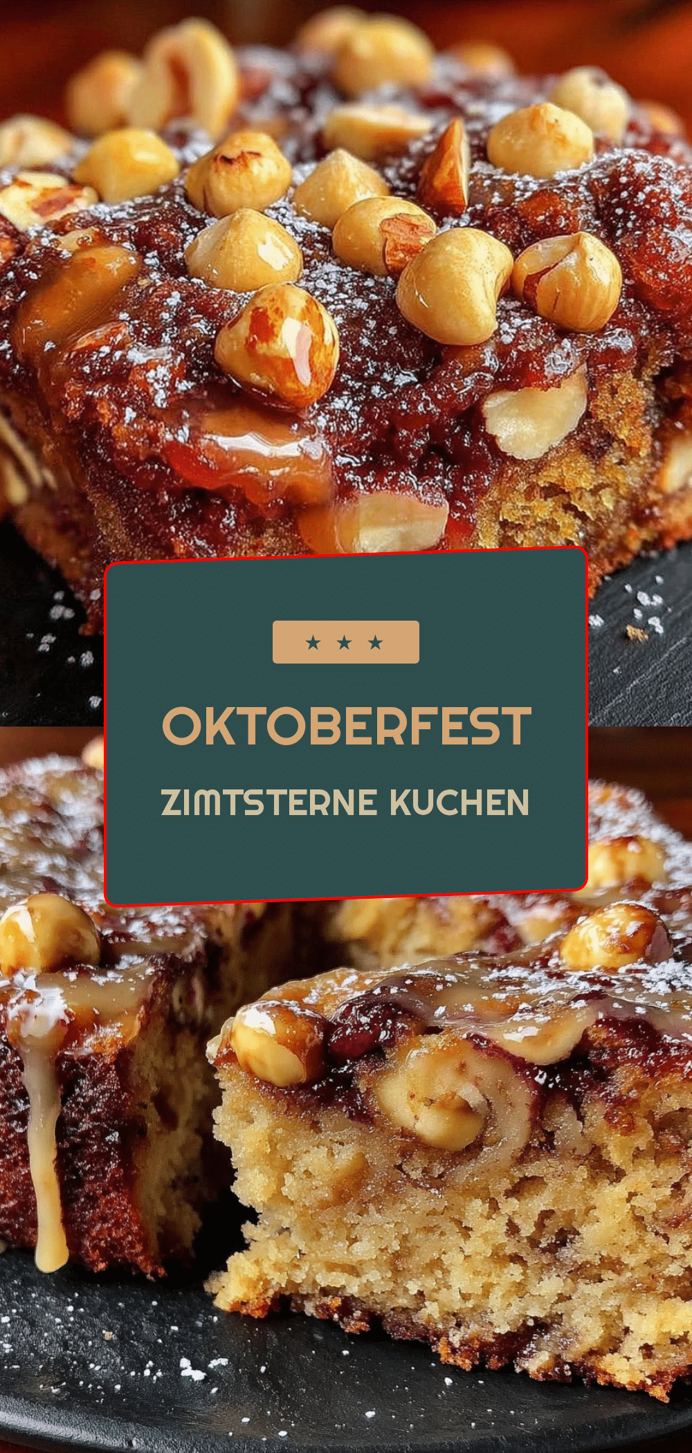 Oktoberfest Zimtsterne-Kuchen mit Nüssen: 7 Einfache Schritte 5 Oktoberfest Zimtsterne-Kuchen mit Nüssen recipe