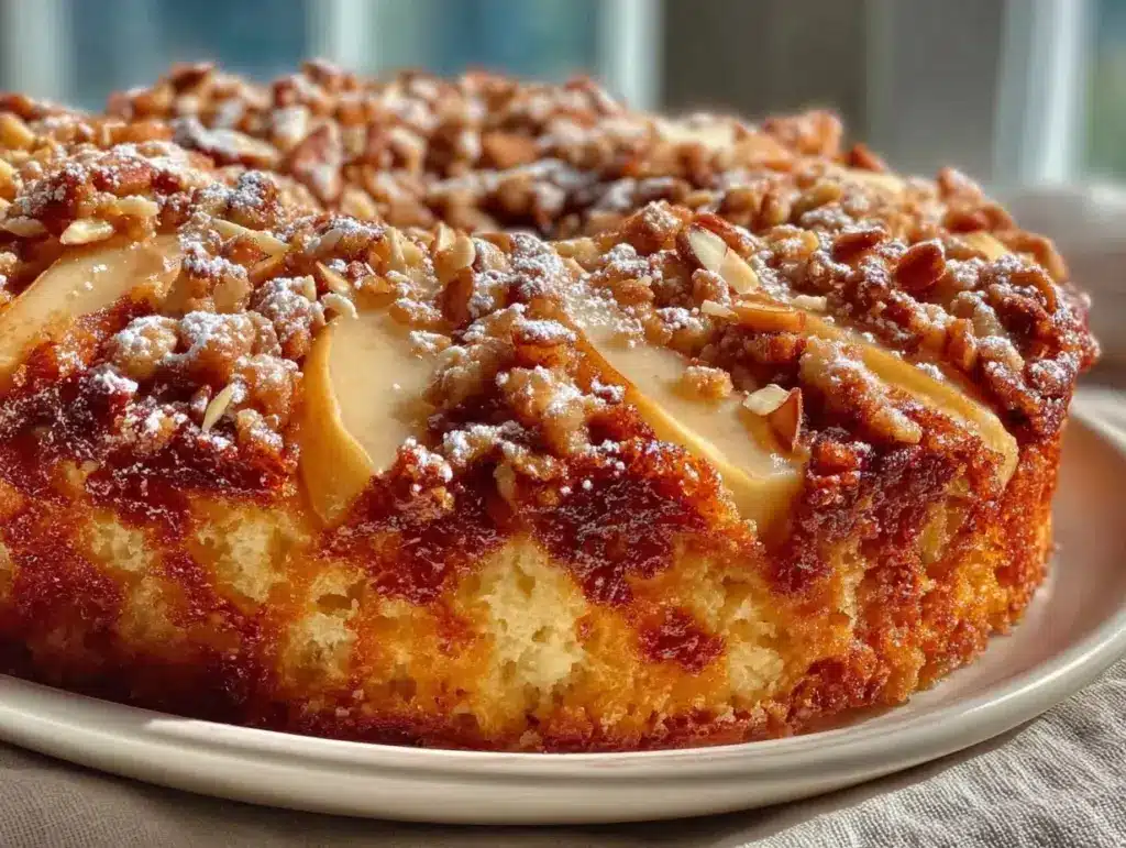 Saftiger Erntedank Birnenkuchen - featured image