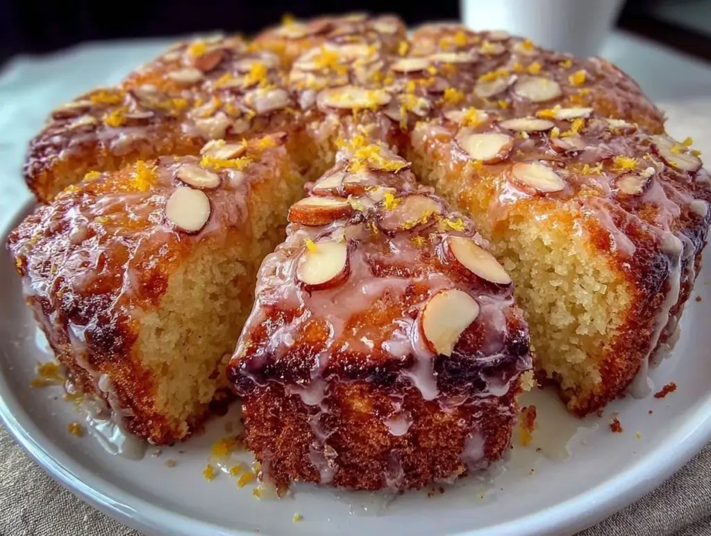 Saftiger Mandel-Zitronen Kuchen - featured image