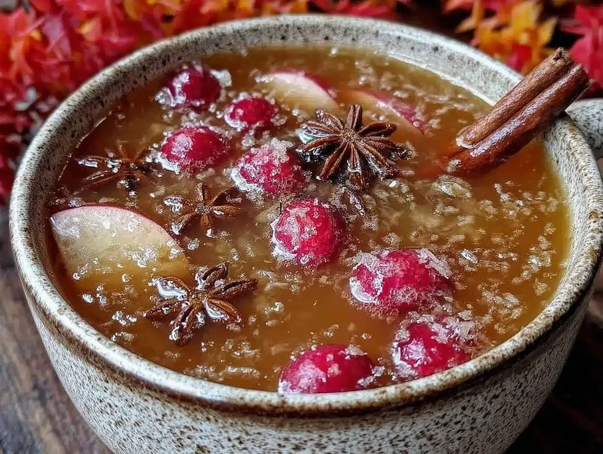Warmer Apfelpunsch: 5 Min. Perfektes Festgetränk 4 Warmer Apfelpunsch mit Nelken preparation steps