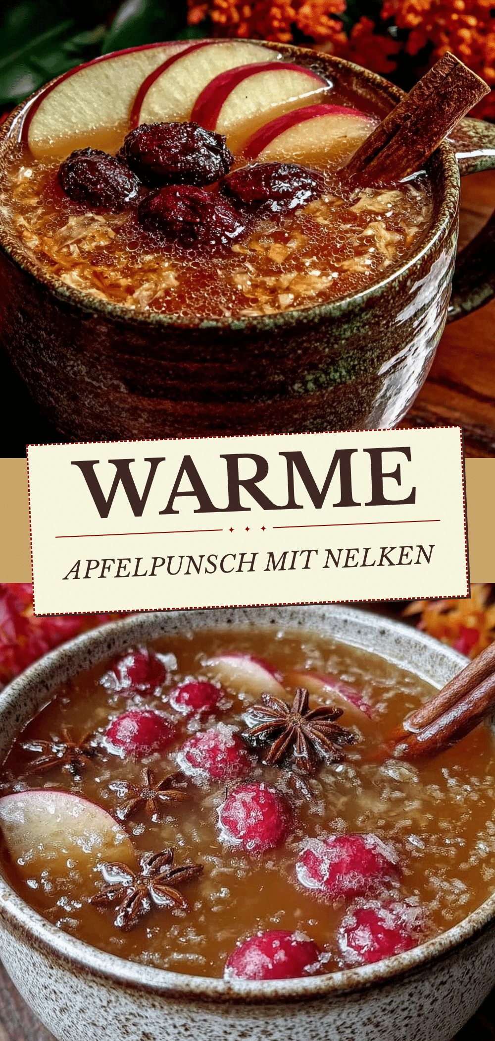 Warmer Apfelpunsch: 5 Min. Perfektes Festgetränk 5 Warmer Apfelpunsch mit Nelken recipe