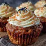 einfache Halloween Kürbis Cupcakes - featured image