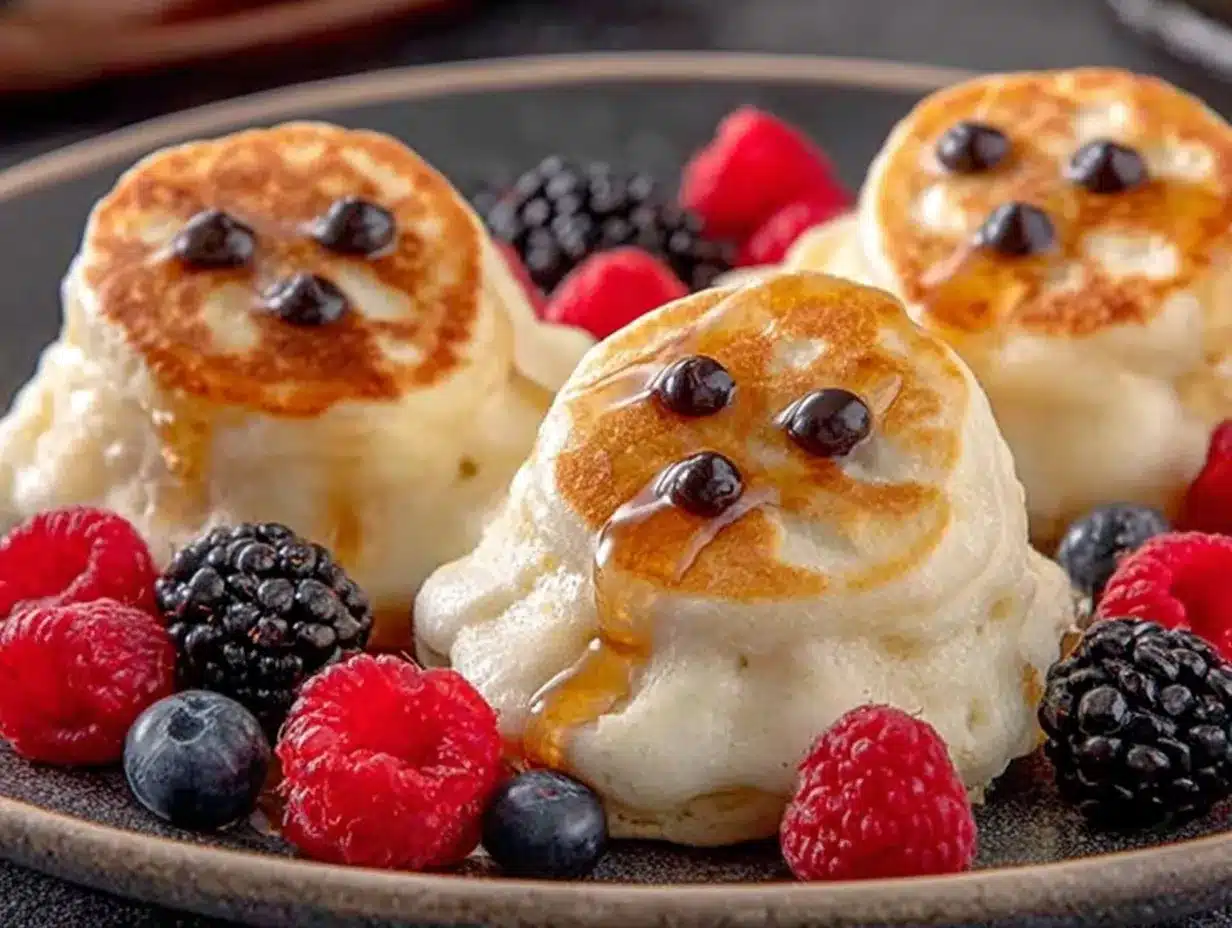 Geister-Pfannkuchen: 3 einfache glutenfreie Alternativen 4 Geister-Pfannkuchen preparation steps