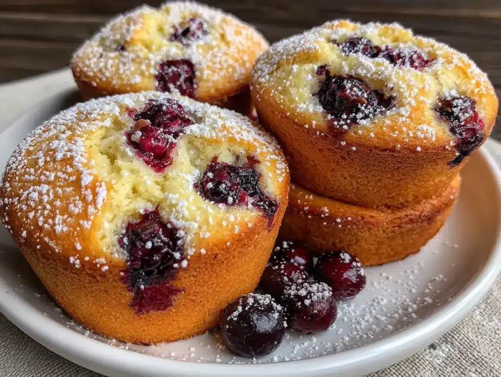 glutenfreie Blaubeer-Muffins mit Mandelmehl - featured image