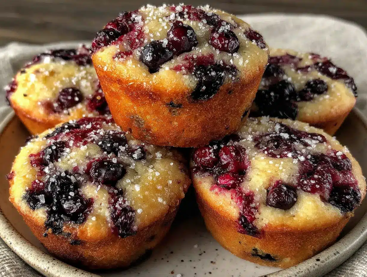Glutenfreie Blaubeer-Muffins: 5 Einfache, Saisonal 4 glutenfreie Blaubeer-Muffins mit Mandelmehl preparation steps