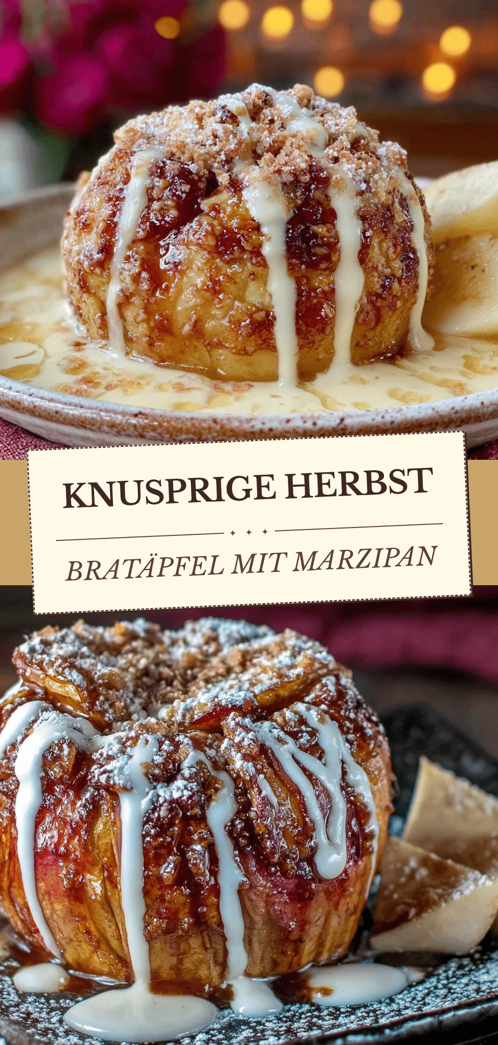 Herbst Bratapfel mit Marzipan: Selbstfürsorge-Rezept 5 Herbst Bratapfel mit Marzipan recipe