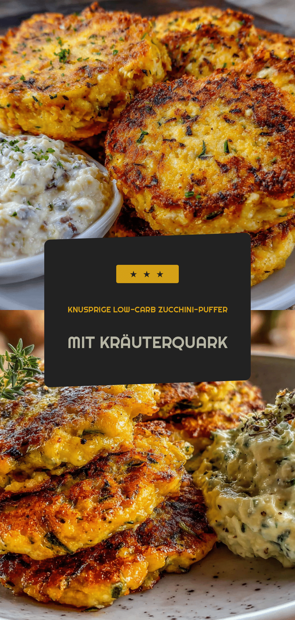 Knusprige Low-Carb Zucchini-Puffer: 5 Grill-Hacks 5 Knusprige Low-Carb Zucchini-Puffer auf dem Grill recipe