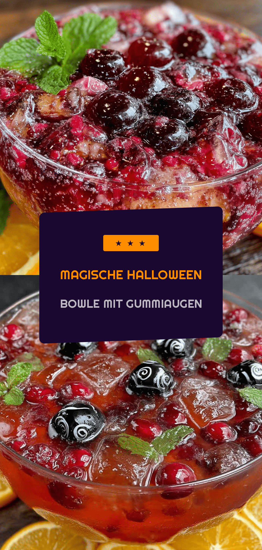 Magische Halloween Bowle mit Gummiaugen: So kochte sie meine Oma 5 magische Halloween Bowle mit Gummiaugen recipe