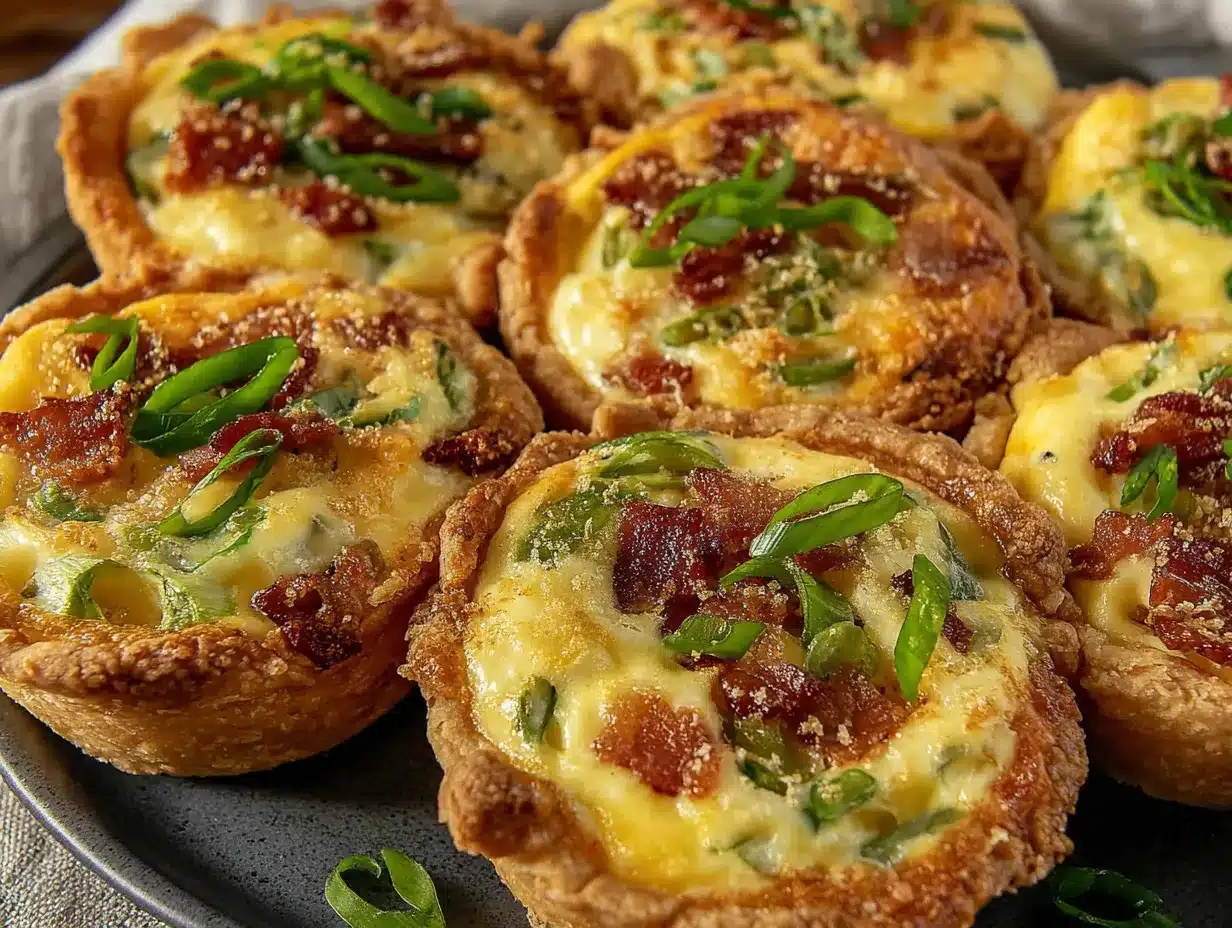 Mini-Quiches mit Lauch und Speck: 5pm-Lösung 4 Mini-Quiches mit Lauch und Speck preparation steps