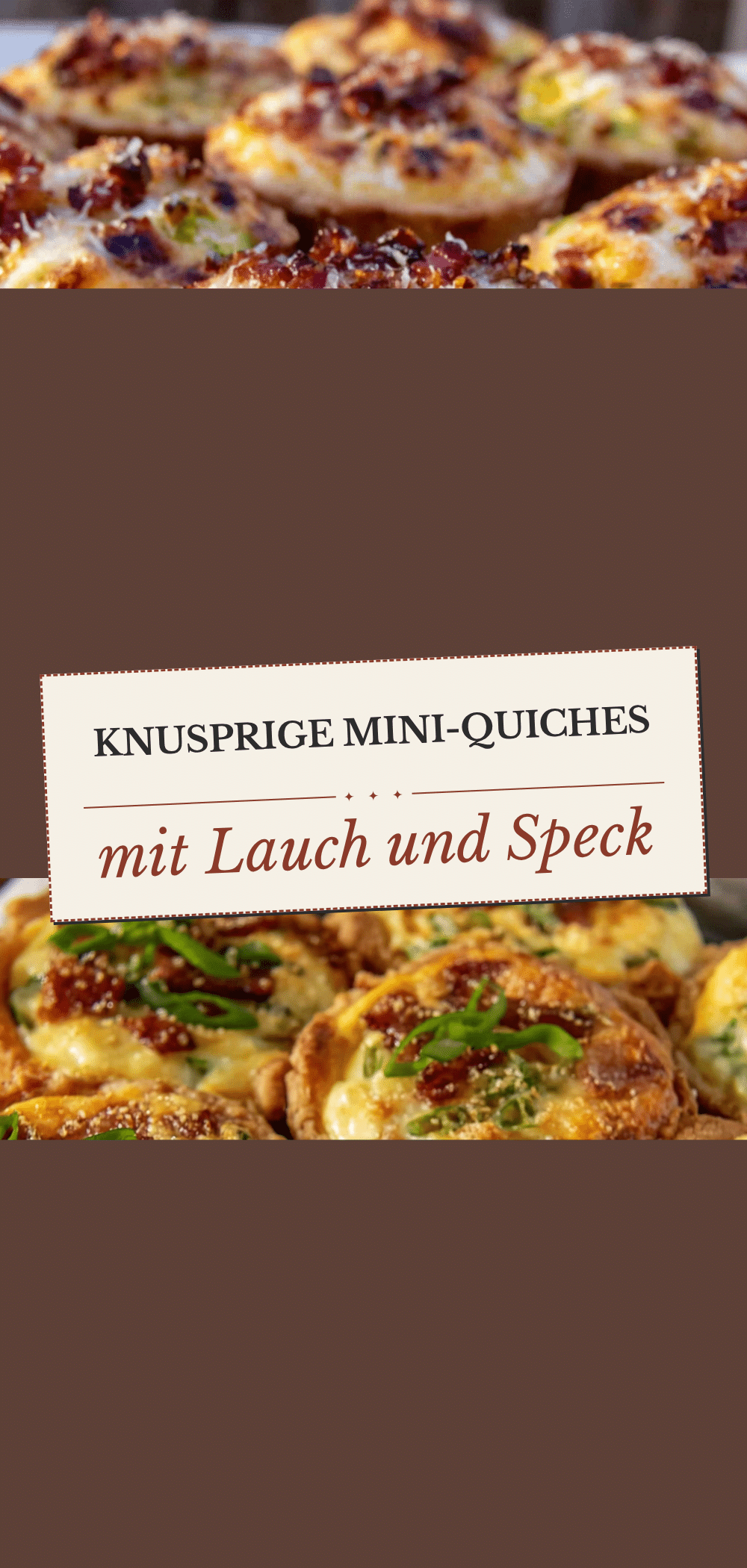 Mini-Quiches mit Lauch und Speck: 5pm-Lösung 5 Mini-Quiches mit Lauch und Speck recipe