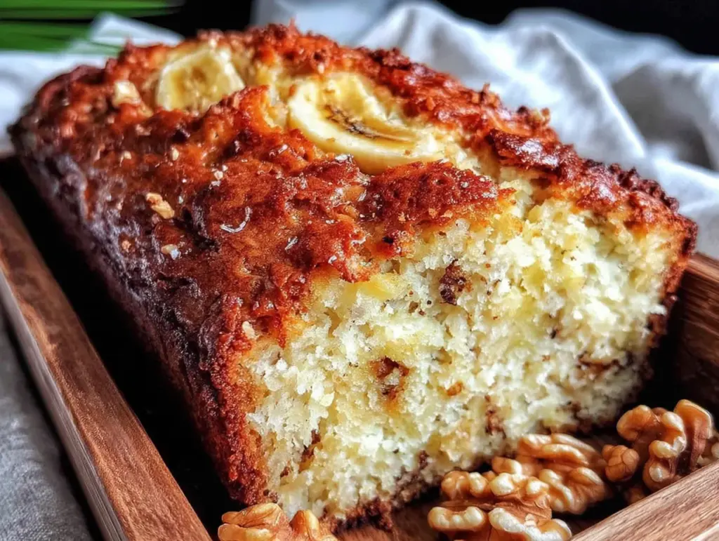 saftiges Bananenbrot ohne Mixer - featured image
