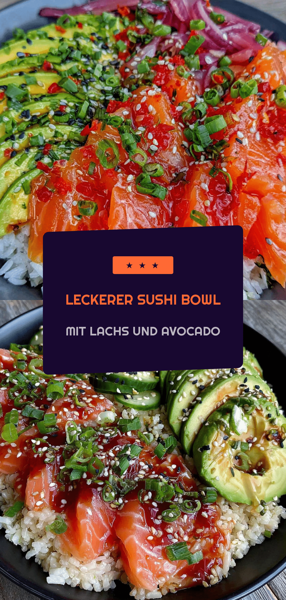 Sushi Bowl mit Lachs & Avocado: Super-Schnelles Dinner 5 Sushi Bowl mit Lachs und Avocado recipe