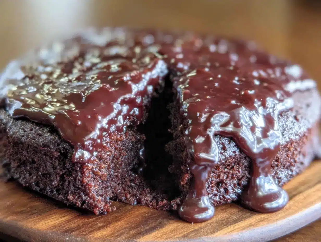 Thermomix Schokoladenkuchen mit Ganache: 5 Schritte für perfekten Genuss 4 Thermomix Schokoladenkuchen mit Ganache preparation steps
