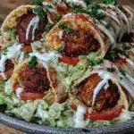 vegetarische Wraps mit Falafel - featured image